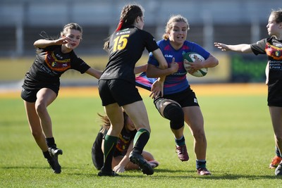 290426 - Bro Dur v Dyffryn Conwy - Girls Schools Final U16 - Road To Principality Finals - Action during the match