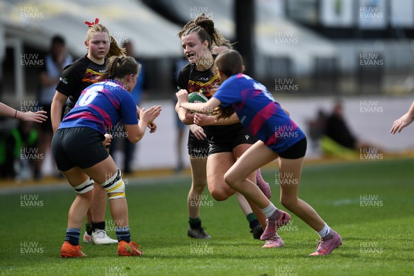 290426 - Bro Dur v Dyffryn Conwy - Girls Schools Final U16 - Road To Principality Finals - Action during the match