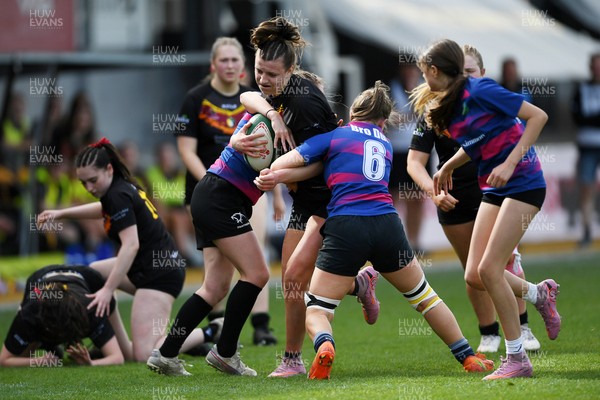 290426 - Bro Dur v Dyffryn Conwy - Girls Schools Final U16 - Road To Principality Finals - Action during the match