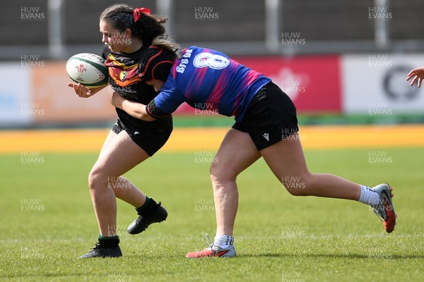 290426 - Bro Dur v Dyffryn Conwy - Girls Schools Final U16 - Road To Principality Finals - Action during the match
