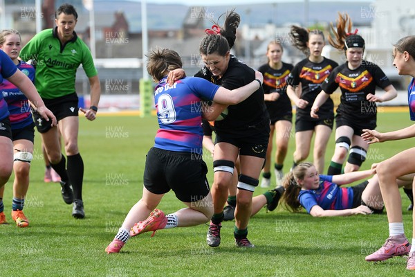 290426 - Bro Dur v Dyffryn Conwy - Girls Schools Final U16 - Road To Principality Finals - Action during the match