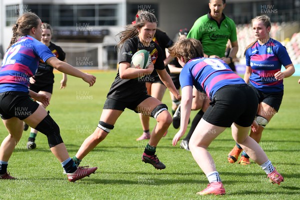 290426 - Bro Dur v Dyffryn Conwy - Girls Schools Final U16 - Road To Principality Finals - Action during the match