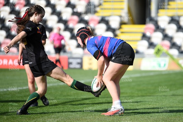 290426 - Bro Dur v Dyffryn Conwy - Girls Schools Final U16 - Road To Principality Finals - Action during the match