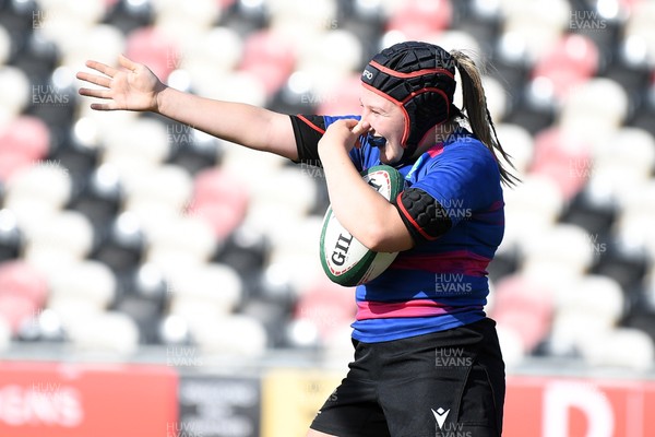 290426 - Bro Dur v Dyffryn Conwy - Girls Schools Final U16 - Road To Principality Finals - Action during the match