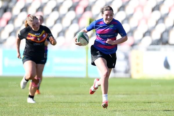 290426 - Bro Dur v Dyffryn Conwy - Girls Schools Final U16 - Road To Principality Finals - Action during the match
