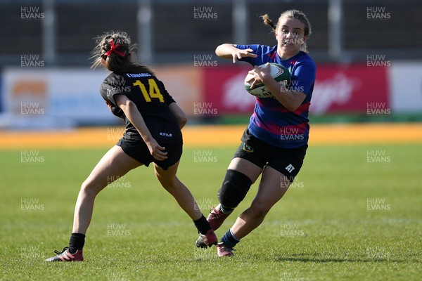 290426 - Bro Dur v Dyffryn Conwy - Girls Schools Final U16 - Road To Principality Finals - Action during the match