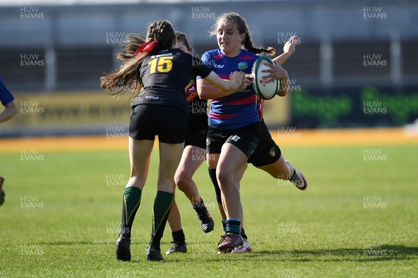 290426 - Bro Dur v Dyffryn Conwy - Girls Schools Final U16 - Road To Principality Finals - Action during the match