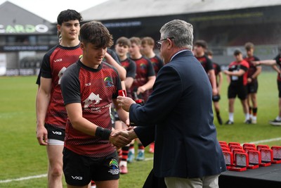 270426 - Bro Teifi v Maes Y Gwendraeth - Road to Principality Finals - Boys U18s Plate - Bro Teifi players at full time