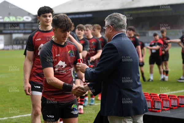 270426 - Bro Teifi v Maes Y Gwendraeth - Road to Principality Finals - Boys U18s Plate - Bro Teifi players at full time