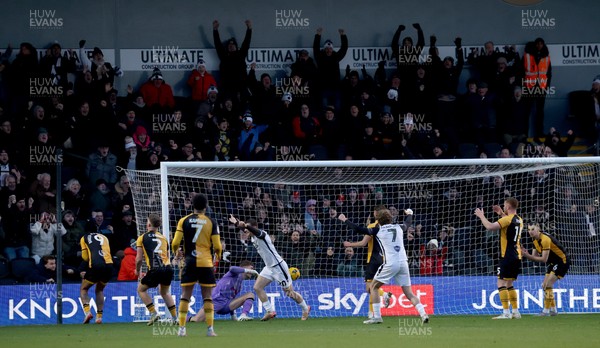 010126 - Bromley v Newport County - Sky Bet League 2 - Bromley score their first goal via an own goal from Courtney Baker-Richardson of Newport County 