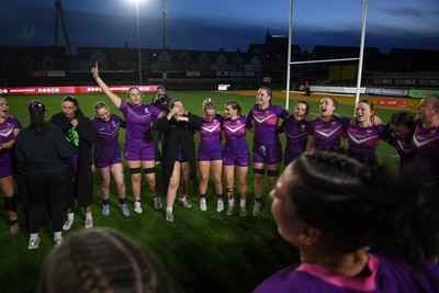 220426 - Brunel v Loughborough - Women's BUCS Final - Loughborough players celebrate the win at full time