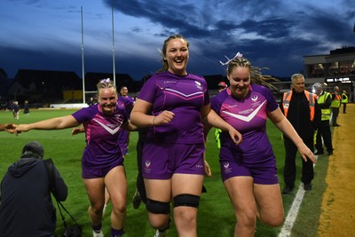 220426 - Brunel v Loughborough - Women's BUCS Final - Loughborough fans celebrate with the players at full time
