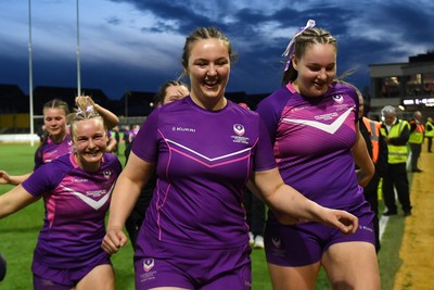 220426 - Brunel v Loughborough - Women's BUCS Final - Loughborough fans celebrate with the players at full time