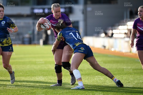 220426 - Brunel v Loughborough - Women's BUCS Final - Alice Redfern of Loughborough is challenged by Rosie Tidball of Brunel