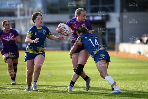220426 - Brunel v Loughborough - Women's BUCS Final - Alice Redfern of Loughborough is challenged by Rosie Tidball of Brunel