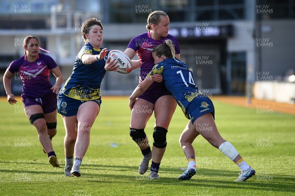 220426 - Brunel v Loughborough - Women's BUCS Final - Alice Redfern of Loughborough is challenged by Rosie Tidball of Brunel