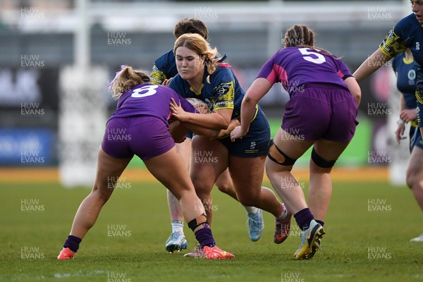 220426 - Brunel v Loughborough - Women's BUCS Final - Nicole Waring of Brunel is challenged by Ellie Roberts of Loughborough