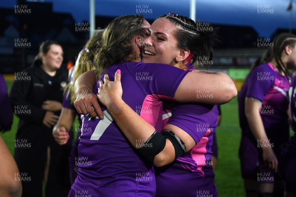 220426 - Brunel v Loughborough - Women's BUCS Final - Loughborough players celebrate the win at full time