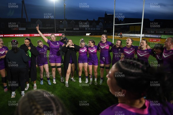 220426 - Brunel v Loughborough - Women's BUCS Final - Loughborough players celebrate the win at full time