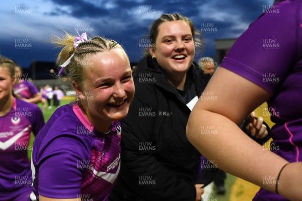 220426 - Brunel v Loughborough - Women's BUCS Final - Loughborough fans celebrate with the players at full time