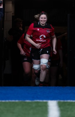 110126 - Brython Thunder v  Clovers, Celtic Challenge - Gwen Crabb of Brython Thunder leads the team out