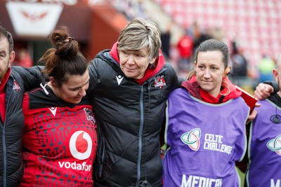 140226 - Brython Thunder v Edinburgh - Celtic Challenge - Liza Burgess at the end of the match