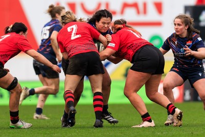 140226 - Brython Thunder v Edinburgh - Celtic Challenge - Hannah McMahon of Edinburgh