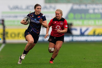 140226 - Brython Thunder v Edinburgh - Celtic Challenge - Cieron Bell of Edinburgh on the attack