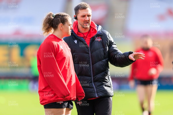 140226 - Brython Thunder v Edinburgh - Celtic Challenge - Brython Thunder head coach Ashley Beck during the warm up