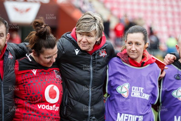 140226 - Brython Thunder v Edinburgh - Celtic Challenge - Liza Burgess at the end of the match