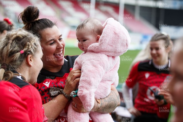 140226 - Brython Thunder v Edinburgh - Celtic Challenge - Natalia John of Brython Thunder at the end of the match