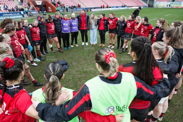 140226 - Brython Thunder v Edinburgh - Celtic Challenge - Huddle at the end of the match