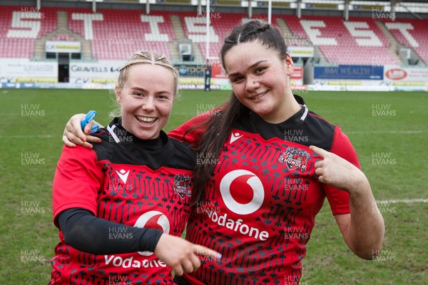140226 - Brython Thunder v Edinburgh - Celtic Challenge - Brython Thunder players celebrate at the end of the match
