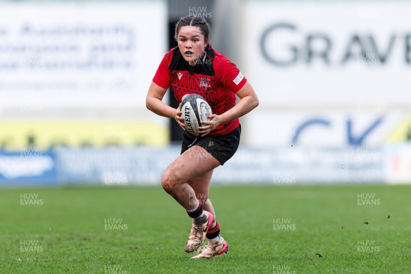 140226 - Brython Thunder v Edinburgh - Celtic Challenge - Jorja Aiono of Brython Thunder looks for a gap