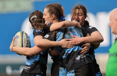 090325  Brython Thunder v Glasgow Warriors, Celtic Challenge - Orla Proctor of Glasgow Warriors races in to score try