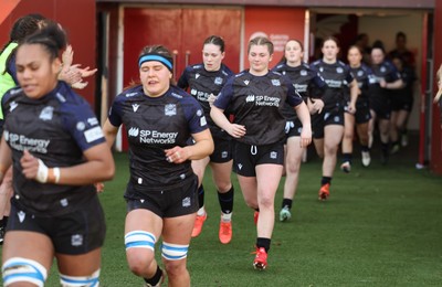 201225 - Brython Thunder v Glasgow Warriors, Celtic Challenge - Glasgow Warriors run out at the start of the match