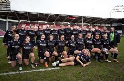 201225 - Brython Thunder v Glasgow Warriors, Celtic Challenge - Glasgow Warriors at the end of the match