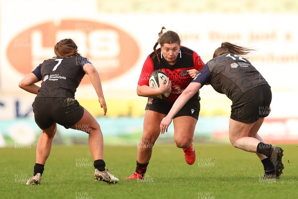 201225 - Brython Thunder v Glasgow Warriors, Celtic Challenge - Stella Orrin of Brython Thunder drives forward