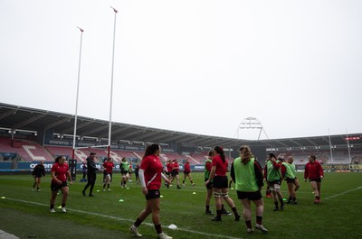 080326 - Brython Thunder v Gwalia Lightning, Celtic Challenge - Brython Thunder warm up ahead of the match