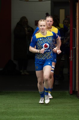 080326 - Brython Thunder v Gwalia Lightning, Celtic Challenge - Catherine Richards of Gwalia Lightning leads the team out