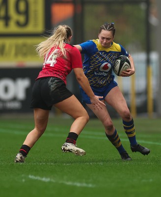 080326 - Brython Thunder v Gwalia Lightning, Celtic Challenge - Caitlin Lewis of Gwalia Lightning takes on Mabli Evans of Brython Thunder