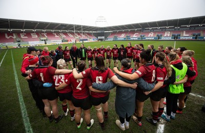 080326 - Brython Thunder v Gwalia Lightning, Celtic Challenge - Brython Thunder huddle up at the end of the match