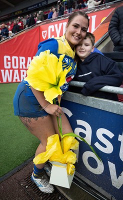 080326 - Brython Thunder v Gwalia Lightning, Celtic Challenge - Chloe Thomas Bradley of Gwalia Lightning at the end of the match