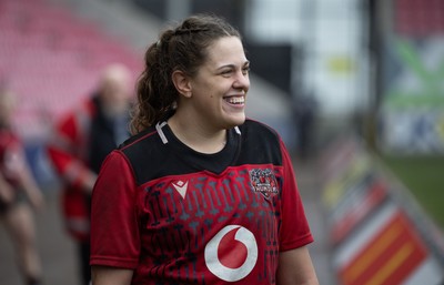 080326 - Brython Thunder v Gwalia Lightning, Celtic Challenge - Natalia John of Brython Thunder at the end of the match