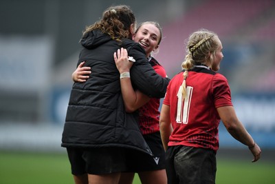 080326 - Brython Thunder v Gwalia Lightning - Celtic Challenge - Brython players celebrate the win at full time