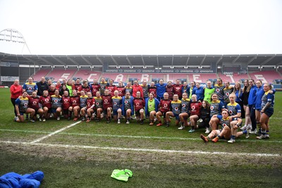 080326 - Brython Thunder v Gwalia Lightning - Celtic Challenge - Gwalia and Brython players at full time