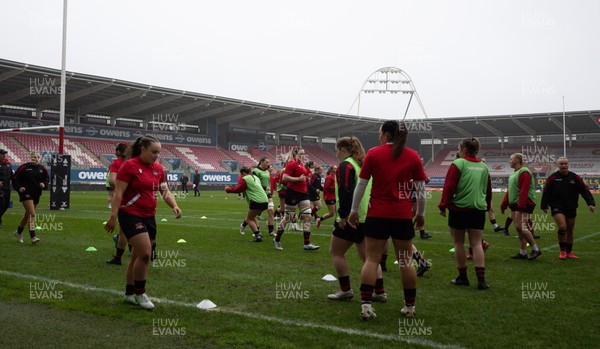 080326 - Brython Thunder v Gwalia Lightning, Celtic Challenge - Brython Thunder warm up ahead of the match