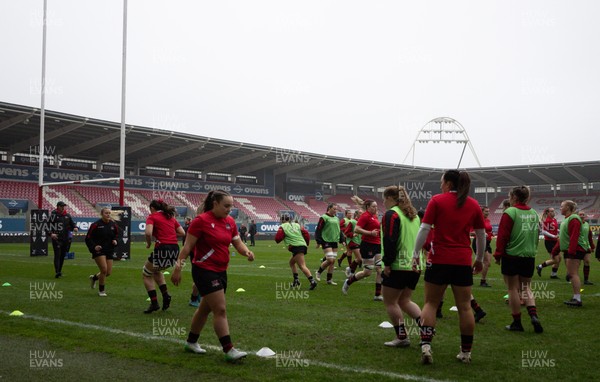 080326 - Brython Thunder v Gwalia Lightning, Celtic Challenge - Brython Thunder warm up ahead of the match