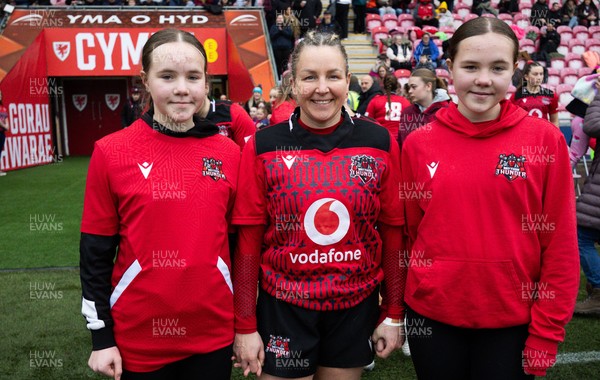 080326 - Brython Thunder v Gwalia Lightning, Celtic Challenge - Brython Thunder player walk out with their match mascots
