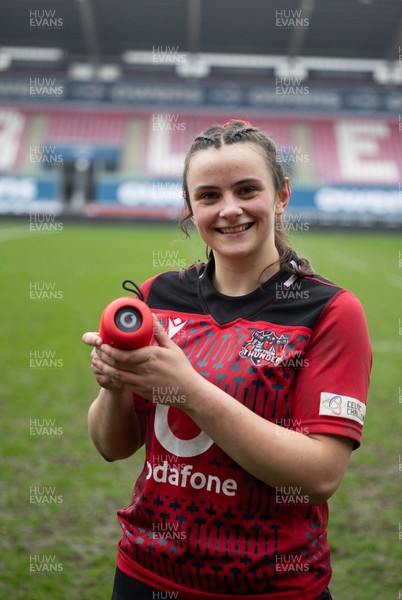 080326 - Brython Thunder v Gwalia Lightning, Celtic Challenge - Player of the match Branwen Metcalfe of Brython Thunder